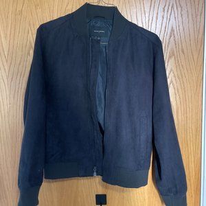 Banana Republic Vegan Suede Bomber Jacket Men